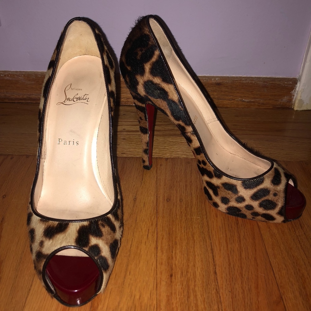 Christian Louboutin Leopard Print Pumps
